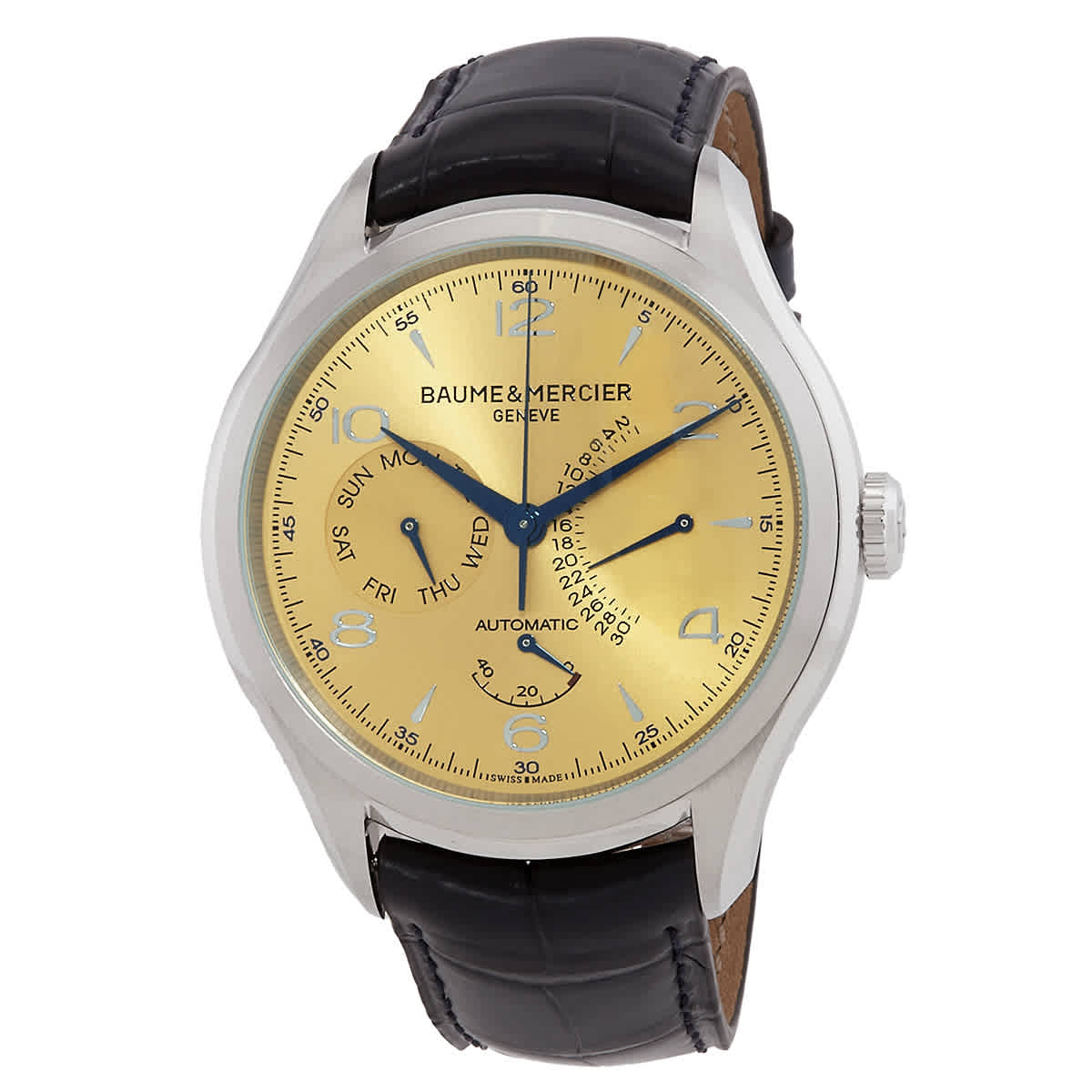 Baume et Mercier Clifton Champagne Dial Mens Watch M0A10189