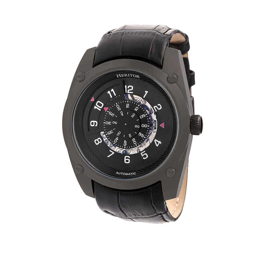 Heritor Daniels Automatic Black Dial Mens Watch HR7407 570$
