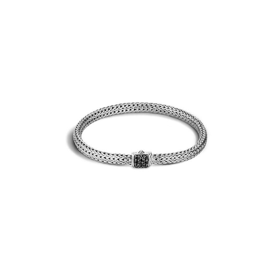 John Hardy Classic Chain Black Sapphire Sterling Silver Bracelet - Bbs96002blsxum 550$