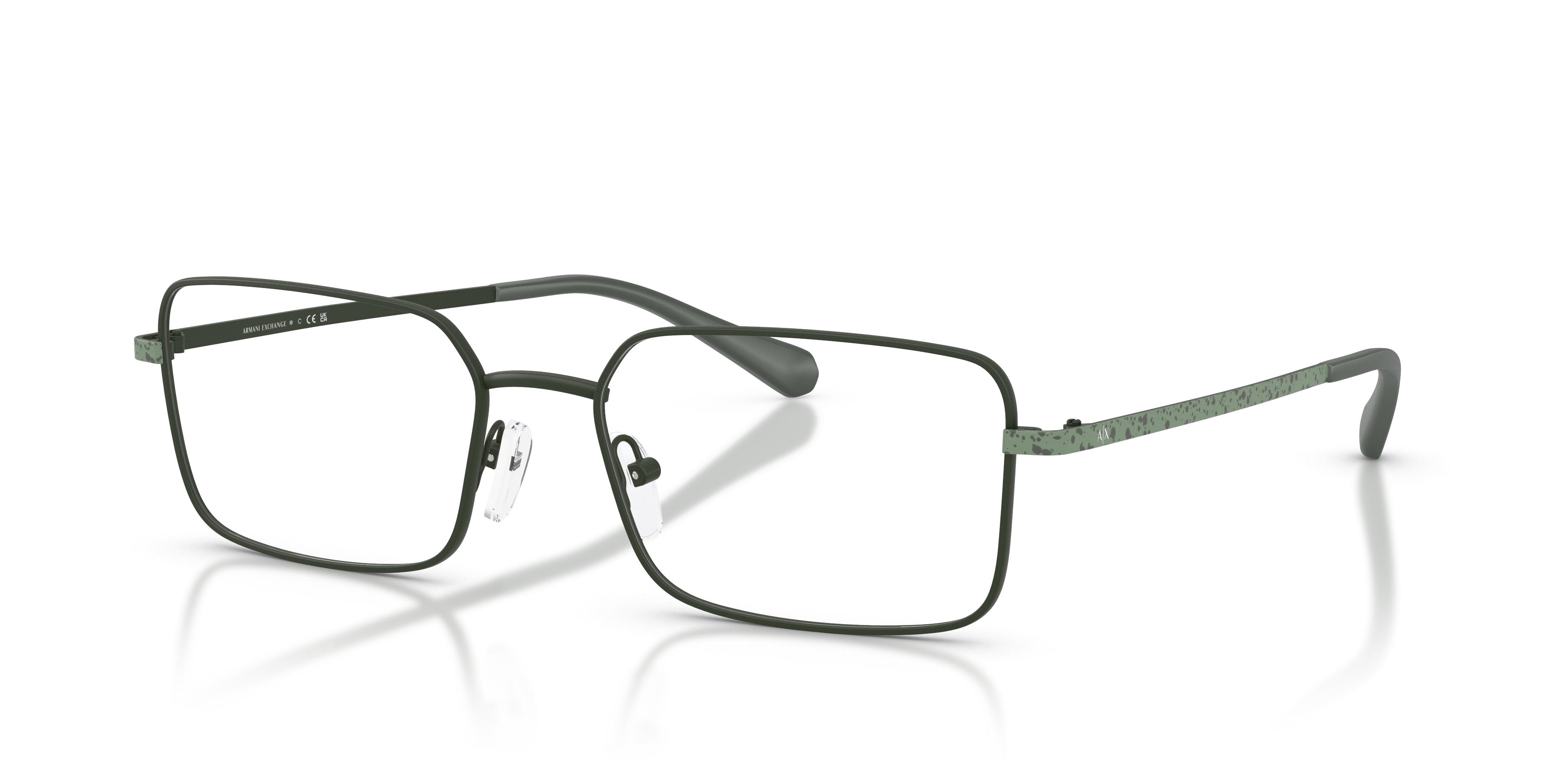 Armani Exchange Demo Rectangular Mens Eyeglasses AX1071 6126 56