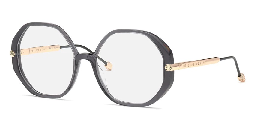 Philipp Plein Demo Geometric Ladies Eyeglasses VPP053S 0705 56