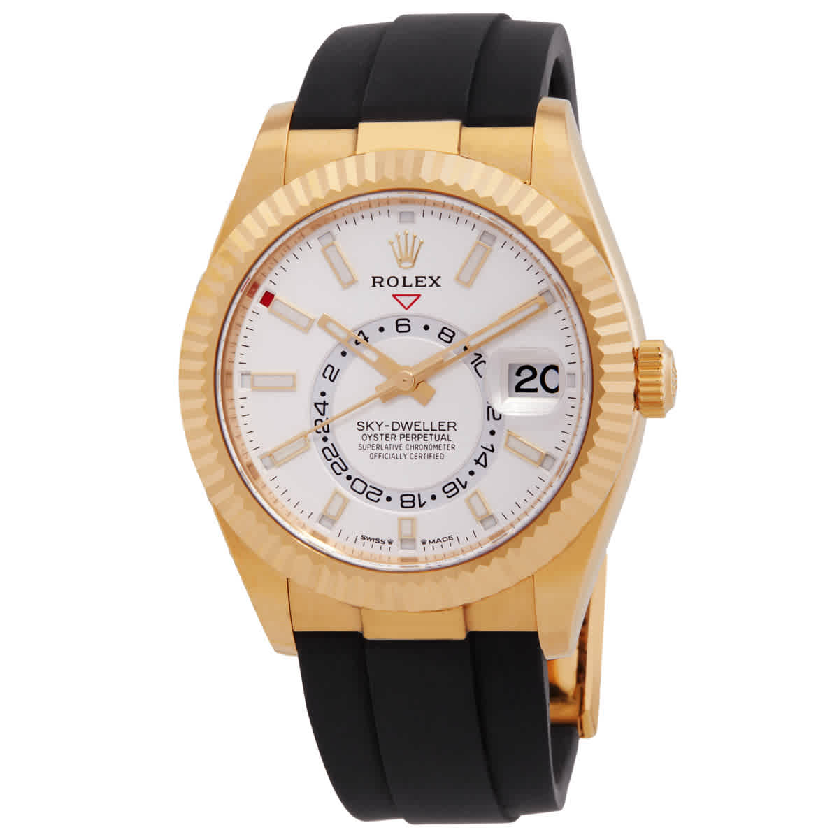 Rolex SkyDweller GMT Automatic Chronometer White Dial Mens Watch 3362380003