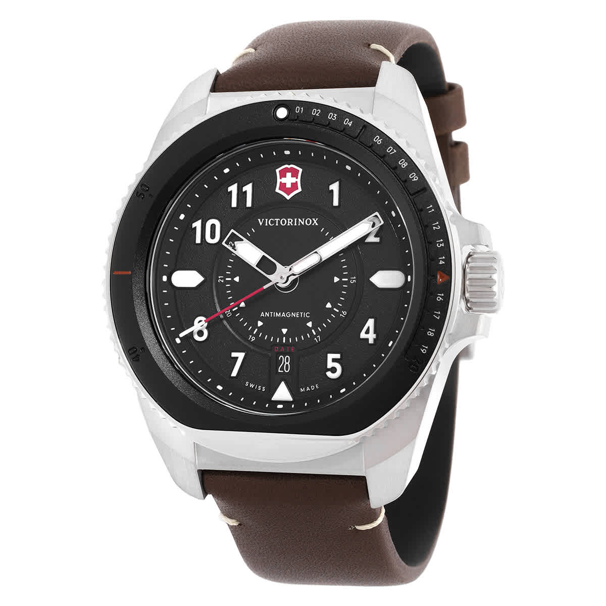 Victorinox Journey 1884 Quartz Black Dial Mens Watch 241976.1