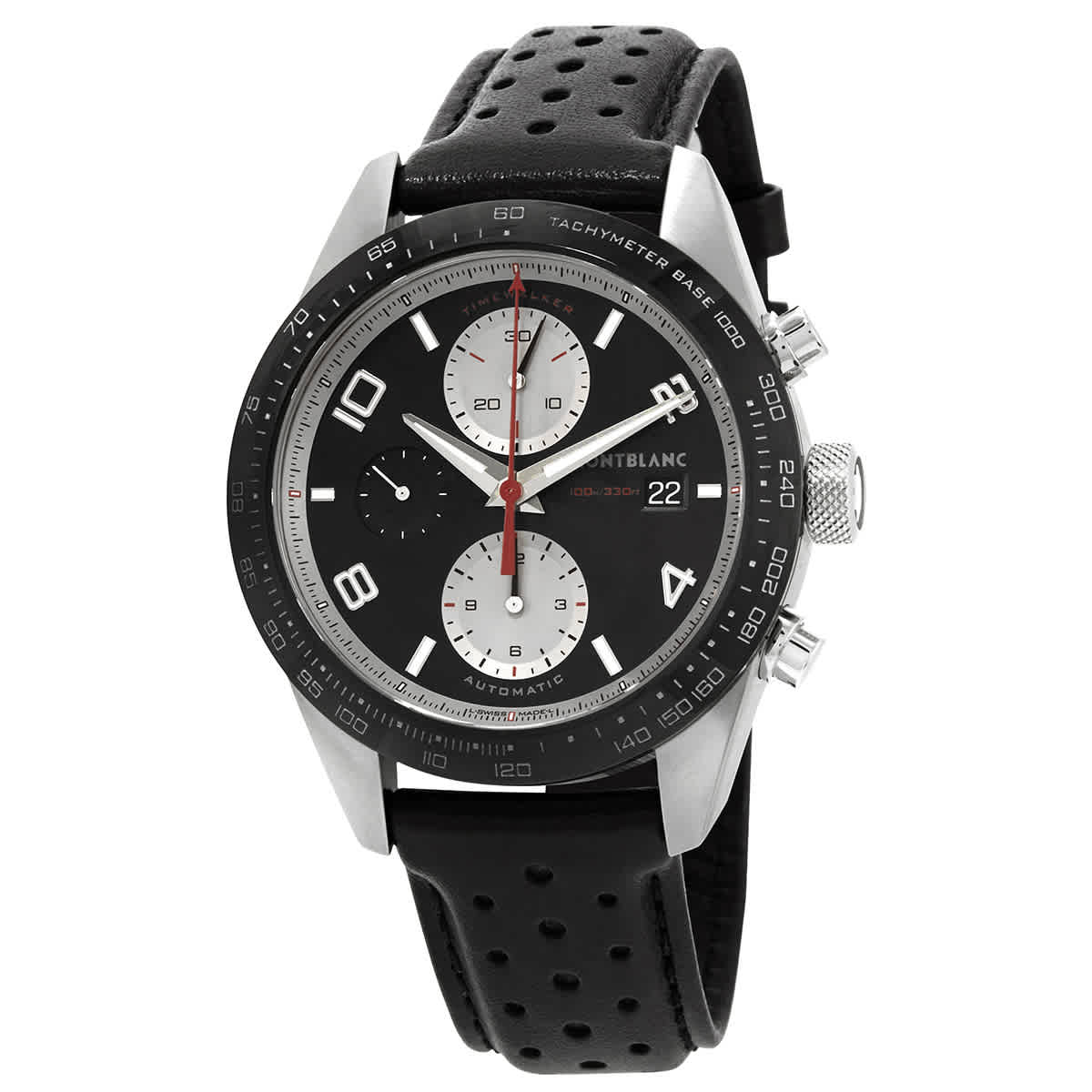 Montblanc Timewalker Chronograph Automatic Black Dial Mens Watch 119941