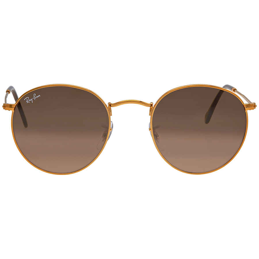 Ray Ban Round Metal Pink/Brown Gradient Unisex Sunglasses RB3447 9001A5 50
