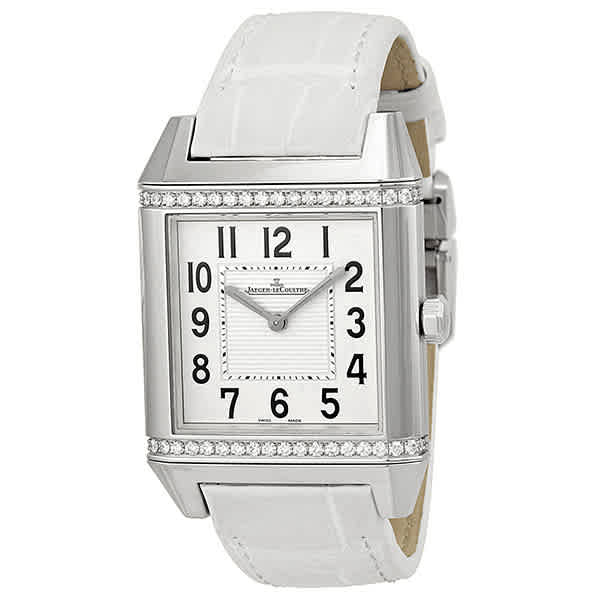 Jaeger LeCoultre White Dial White Leather Ladies Watch Q7068421 5695$