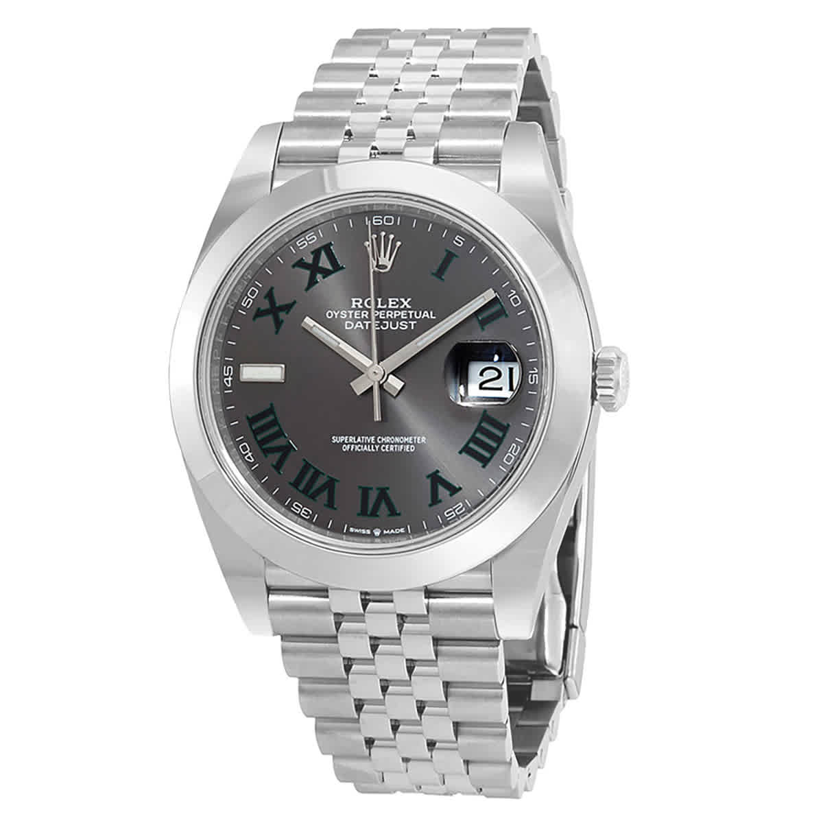 Rolex Datejust 41 Slate Dial Automatic Mens Jubilee Watch 126300GYRJ