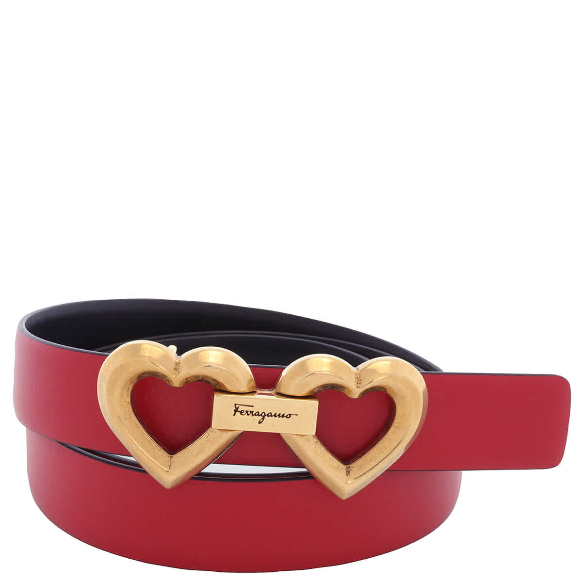 Red gold ferragamo belt clearance