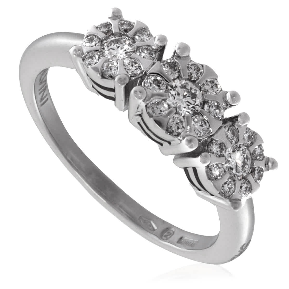 Salvini Ladies White Gold Trilogy Daphne Ring With Diamonds Size 14 1749$