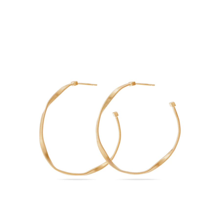 Marco Bicego Marrakech Collection 18K Yellow Gold Medium Hoop Earrings 2275$