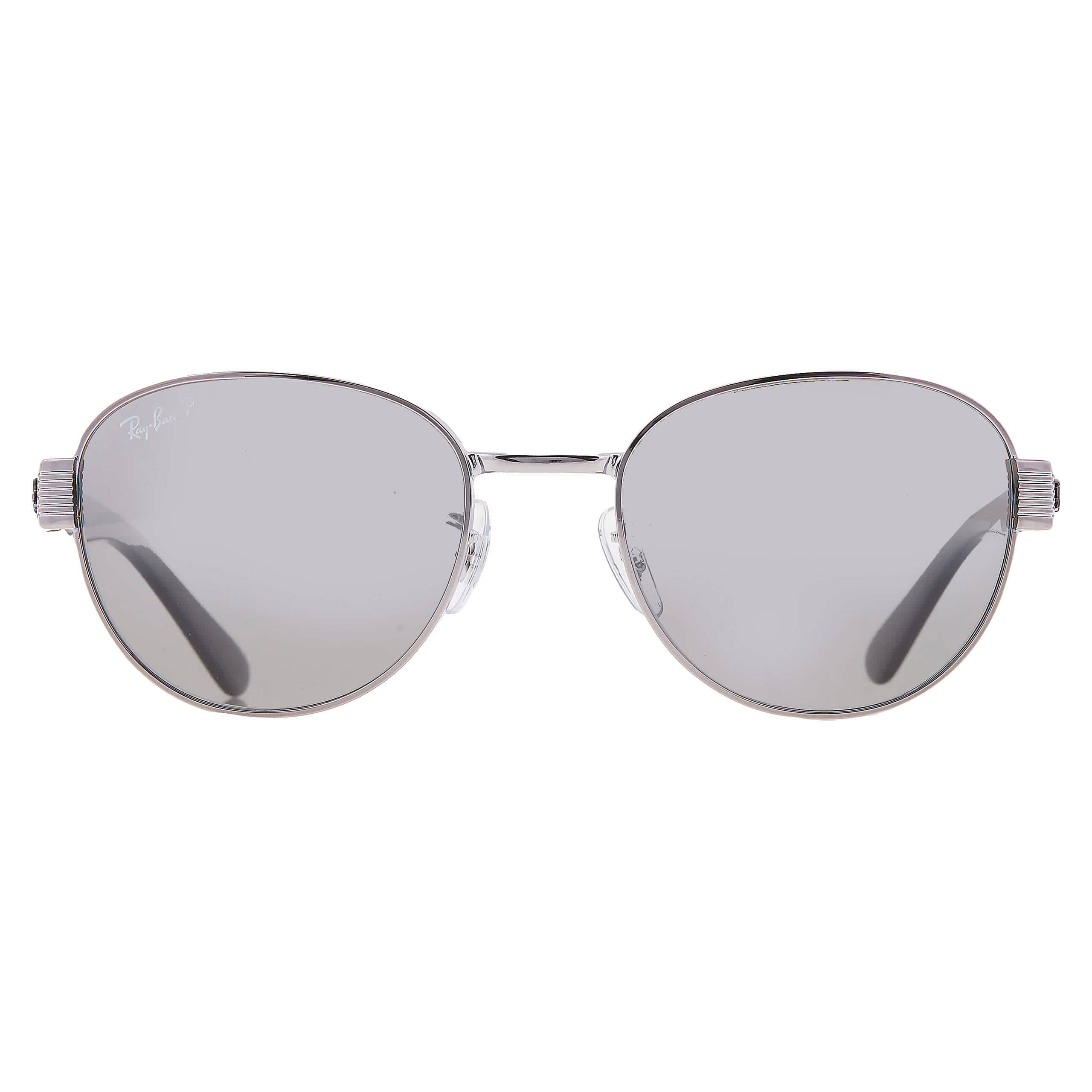 Ray-Ban RB3766CH Chromance Mirror Gradient Glass Polarized Sunglasses - Polished Gunmetal/Silver Gradient Chromance Mirror - M