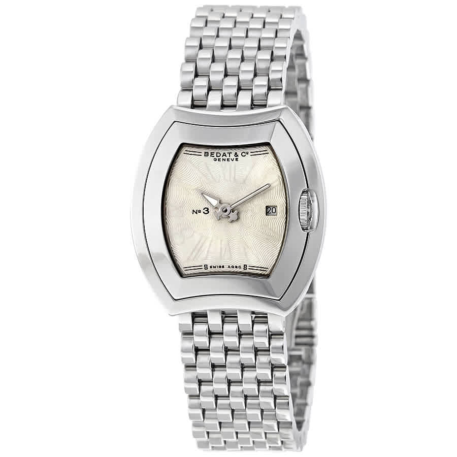 Bedat No 3 Silver Dial Stainless Steel Ladies Watch 334.011.100