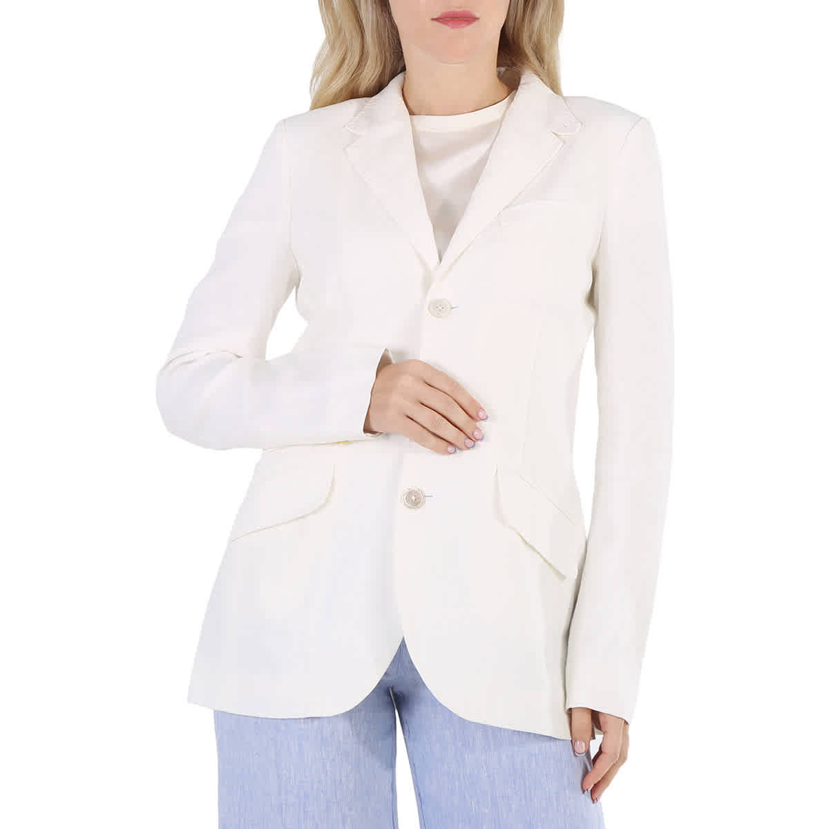Ralph lauren women's white blazer clearance