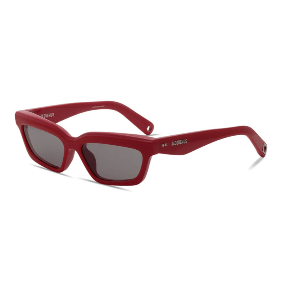 Jacquemus Ladies Black Rectangular Sunglasses JAC/62 C4
