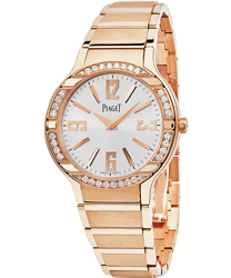 Piaget Polo Diamond Silver Dial 18Kt Rose Gold Bracelet Ladies Watch GOA36031 34170$