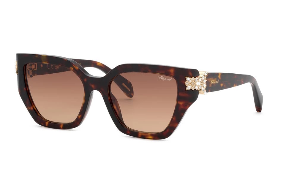 Chopard Brown Gradient Cat Eye Ladies Sunglasses SCH418S 0909 54