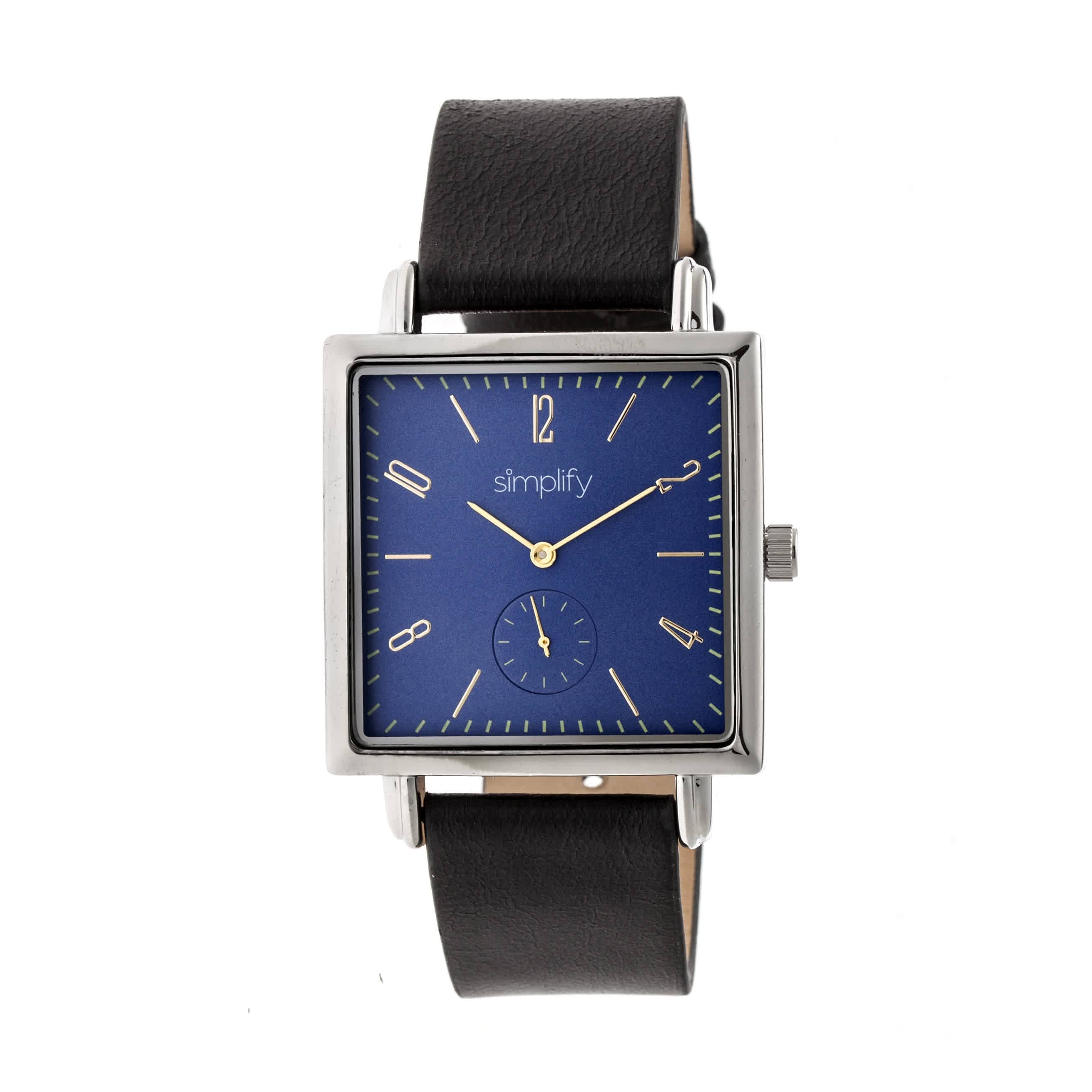 Simplify The 5000 Blue Dial Black Leather Watch SIM5002 255$