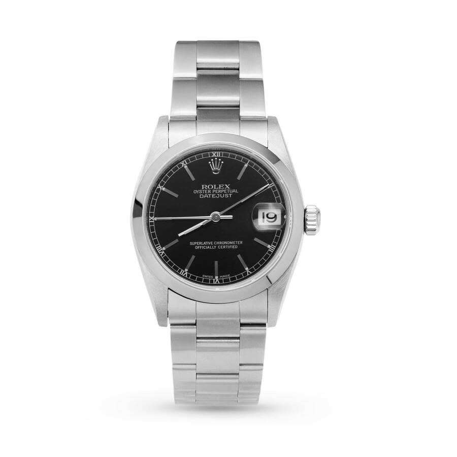 Preowned Rolex Datejust Automatic Black Dial Ladies Watch 78240 BKSO