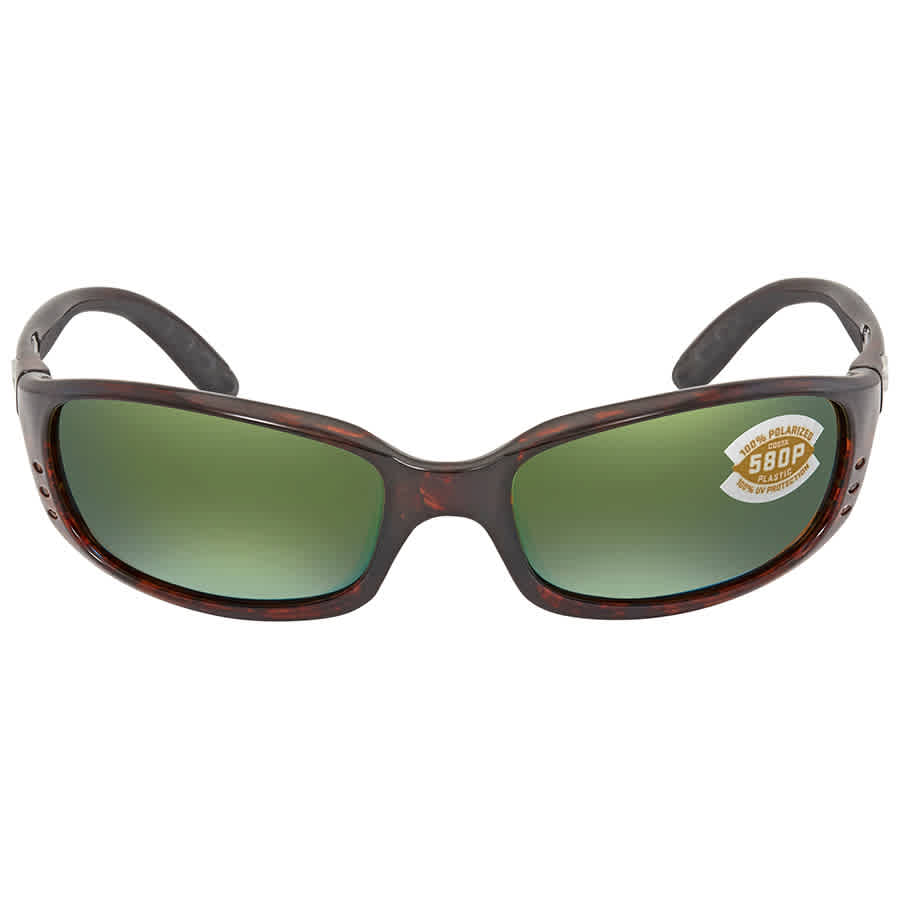 Costa Del Mar Costa Brine Tortoise Frame Sunglasses w/Green Mirror 580P Lenses 06S9017-90170659
