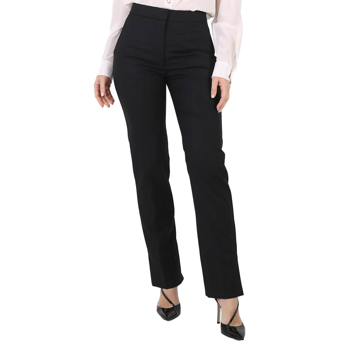 Ladies black dress trousers top