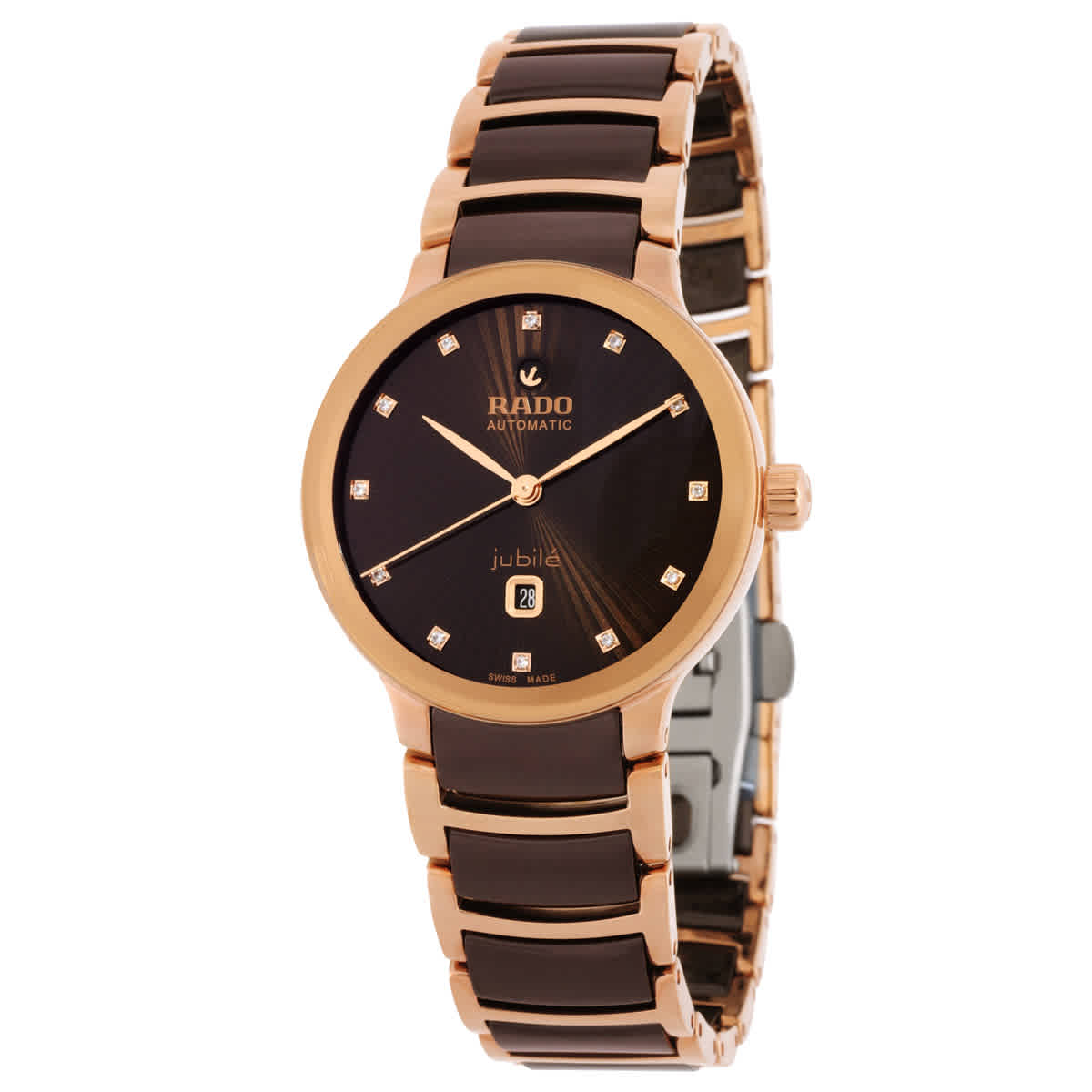 Rado Centrix Automatic Diamond Brown Dial Ladies Watch R30019732 2160$
