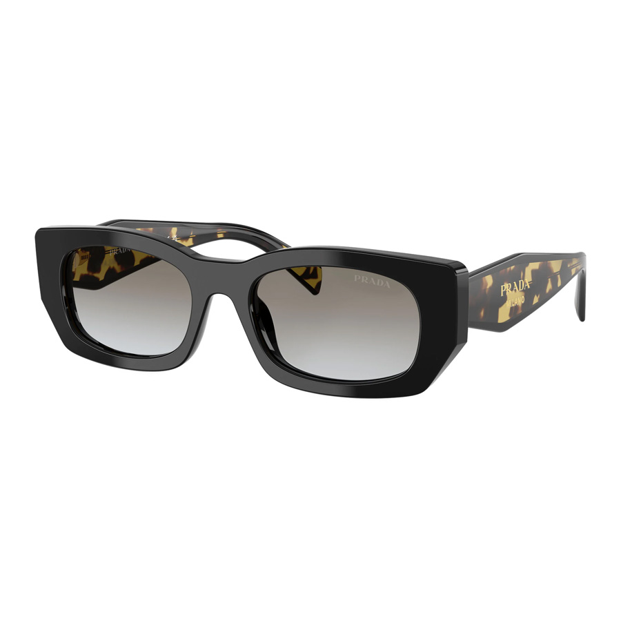 Prada Woman Sunglass PR B05S - Frame color: Black, Lens color: Grey Gradient