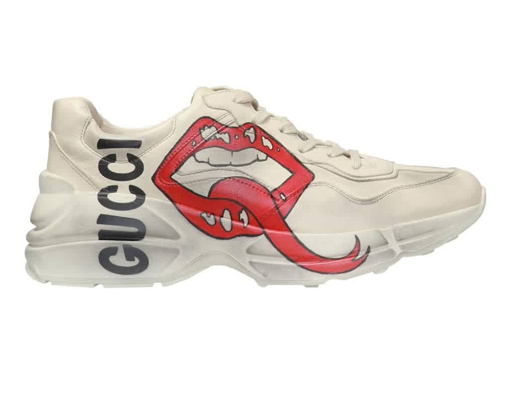 Gucci Ladies Mouth Print Rhyton Sneakers | eBay