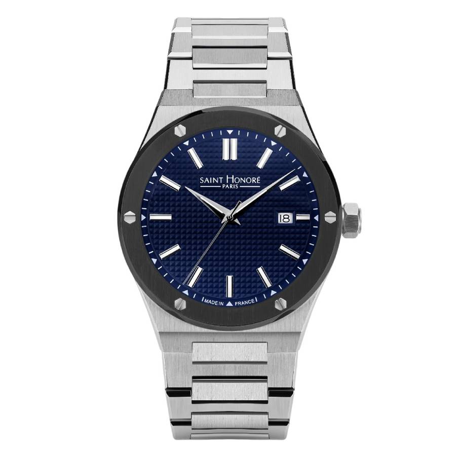 Saint Honore Paris Haussmann II Quartz Blue Dial Mens Watch H SH NH866125 17DFIN