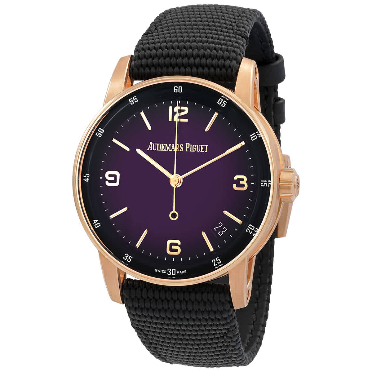 Audemars Piguet Code 1159 Smoked Lacquered Purple Dial Automatic Watch 15210OROOA002KB02 29840$