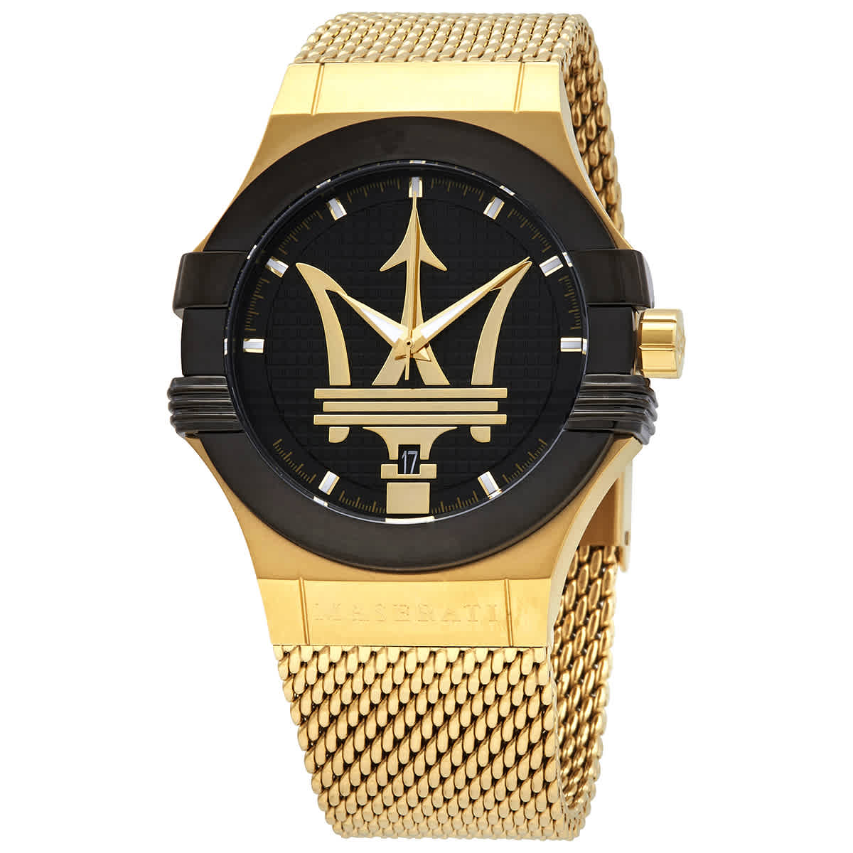 Maserati Potenza Quartz Black Dial Mens Watch R8853108006