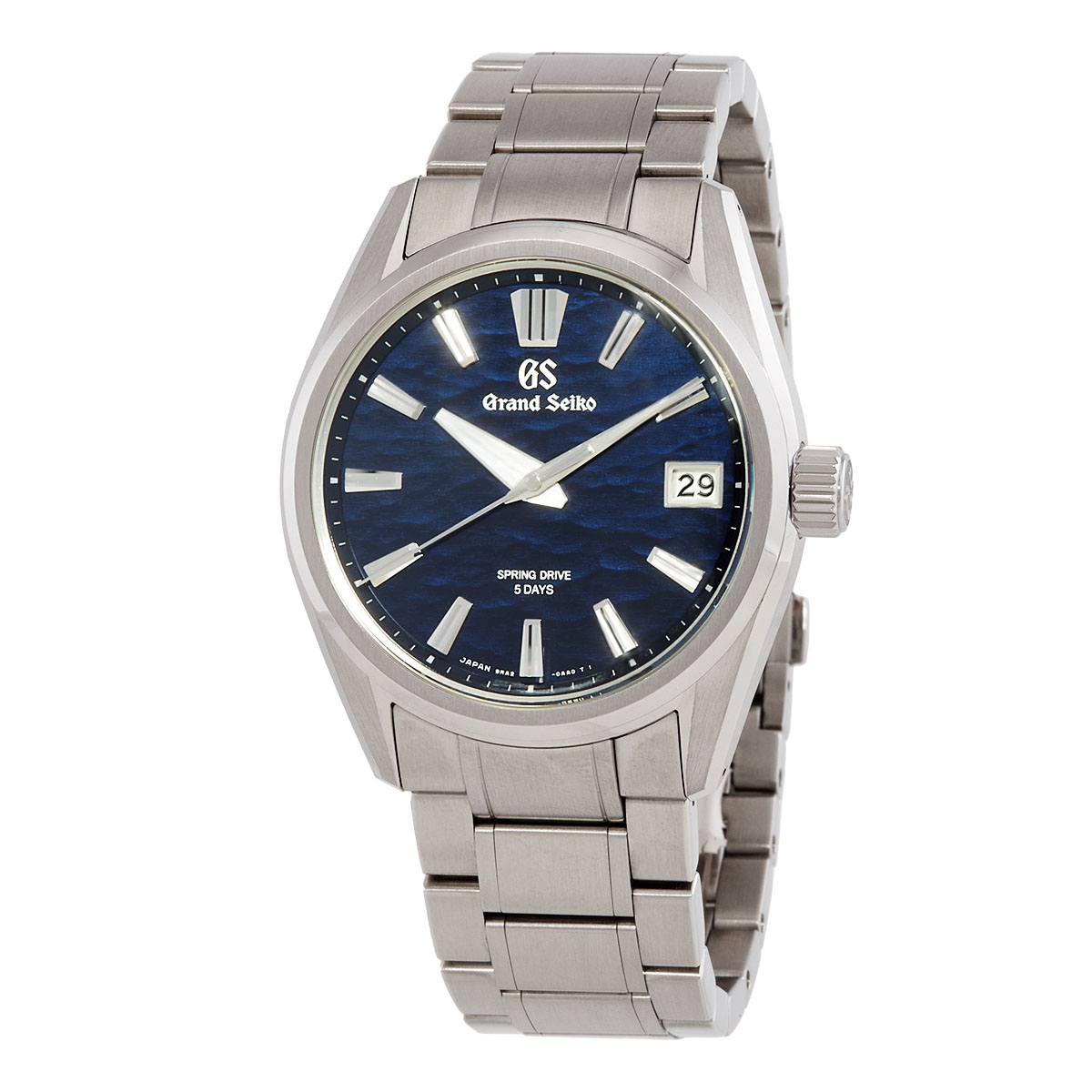 Pre-owned Grand Seiko Evolution 9 Dark Blue Dial Mens Watch SLGA021
