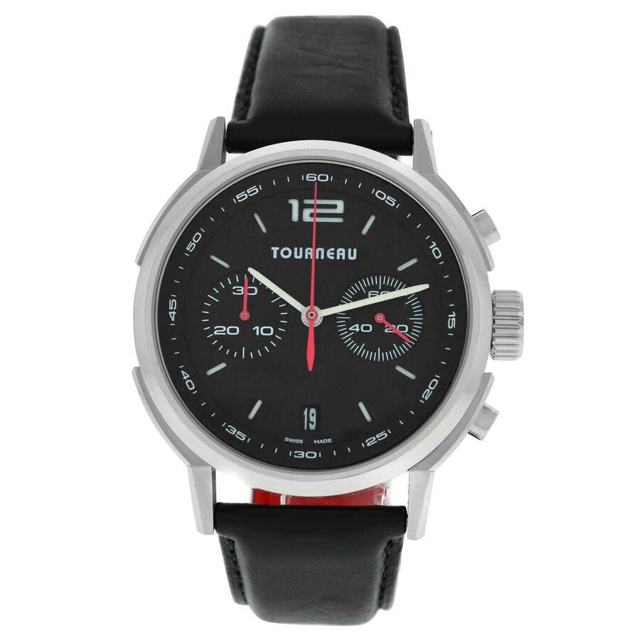 Pre-owned Tourneau Tny Chrono Chronograph Automatic Black Dial Mens Watch TNY400301003