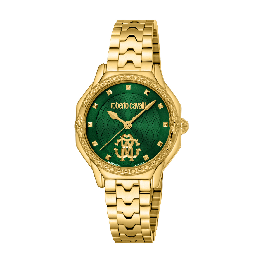 Roberto Cavalli Fashion Watch Quartz Green Dial Ladies Watch RV1L225M0051 925$