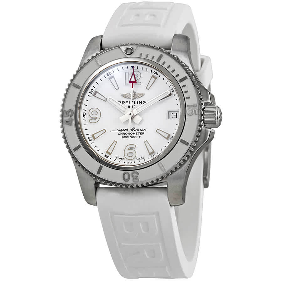 Breitling SuperOcean 36 Automatic White Dial Ladies Watch A17316D21A1S1