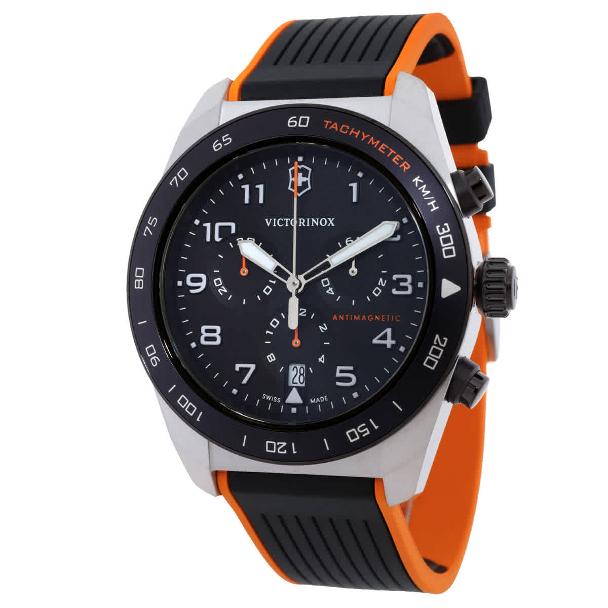 Victorinox Swiss Army Chronograph Quartz Black Dial Mens Watch 242050 560$