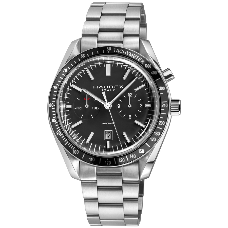 Haurex Italy Missione Automatic Black Dial Mens Watch 4A516UNN