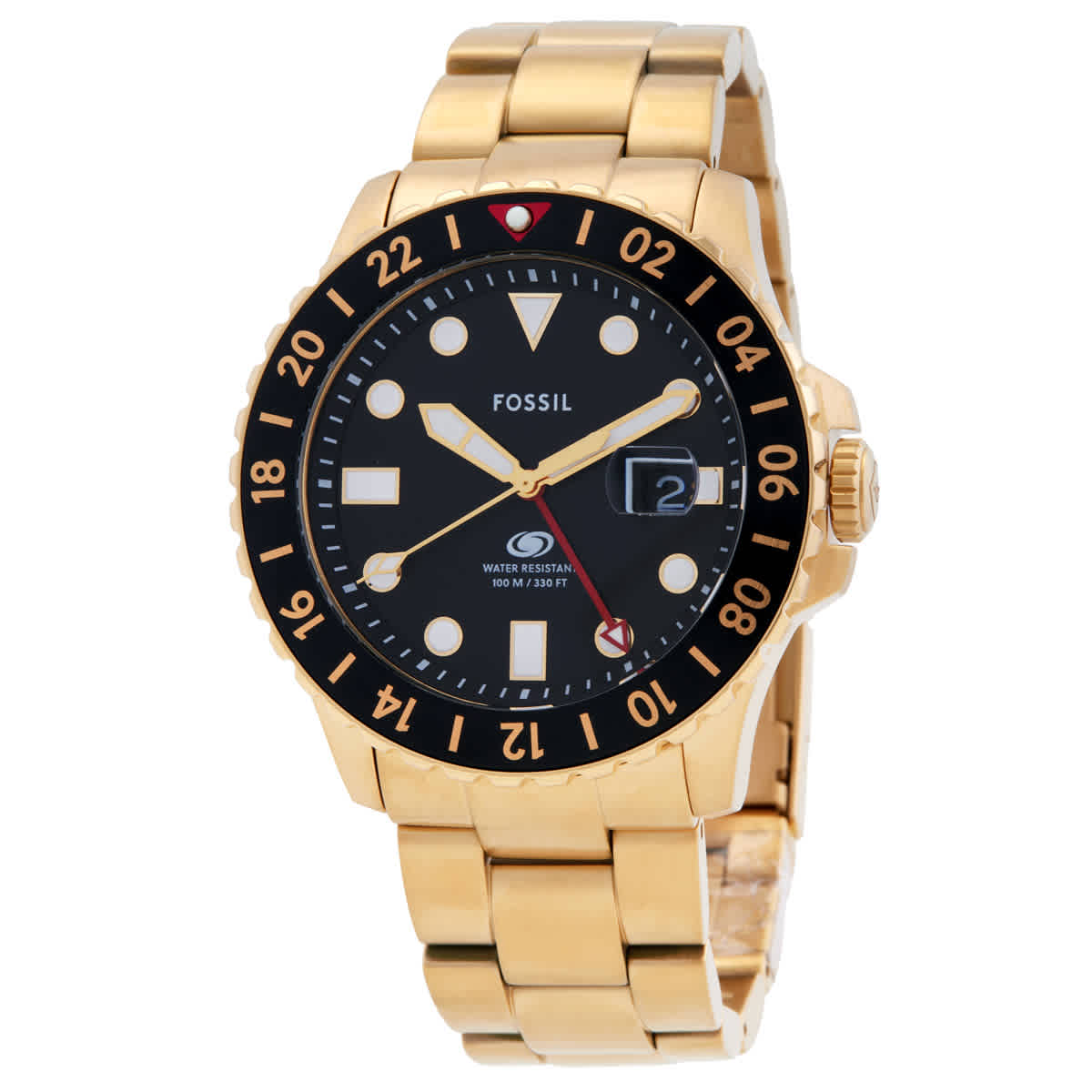 Fossil Blue Gmt Black Dial Mens Watch FS5990 109$