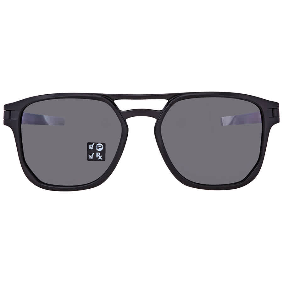 Oakley Latch Beta Prizm Polarized Sunglasses Matte Black W/Prizm Black Polarized, One Size - Men's