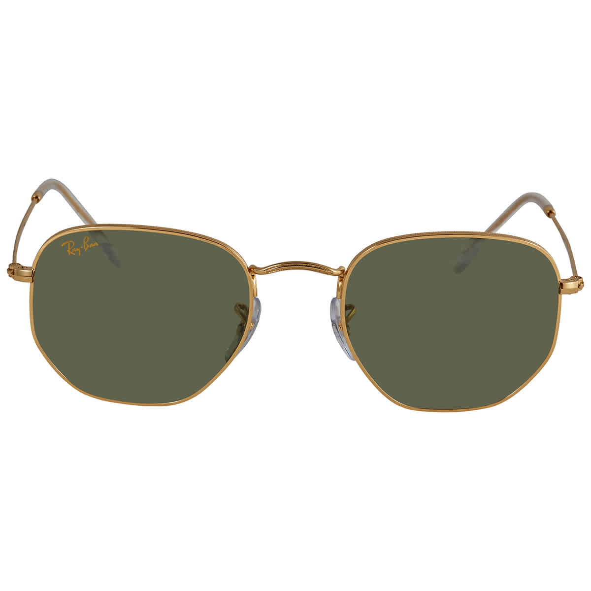 Ray Ban Hexagonal Legend Gold Green Classic G-15 Unisex Sunglasses RB3548 919631 51