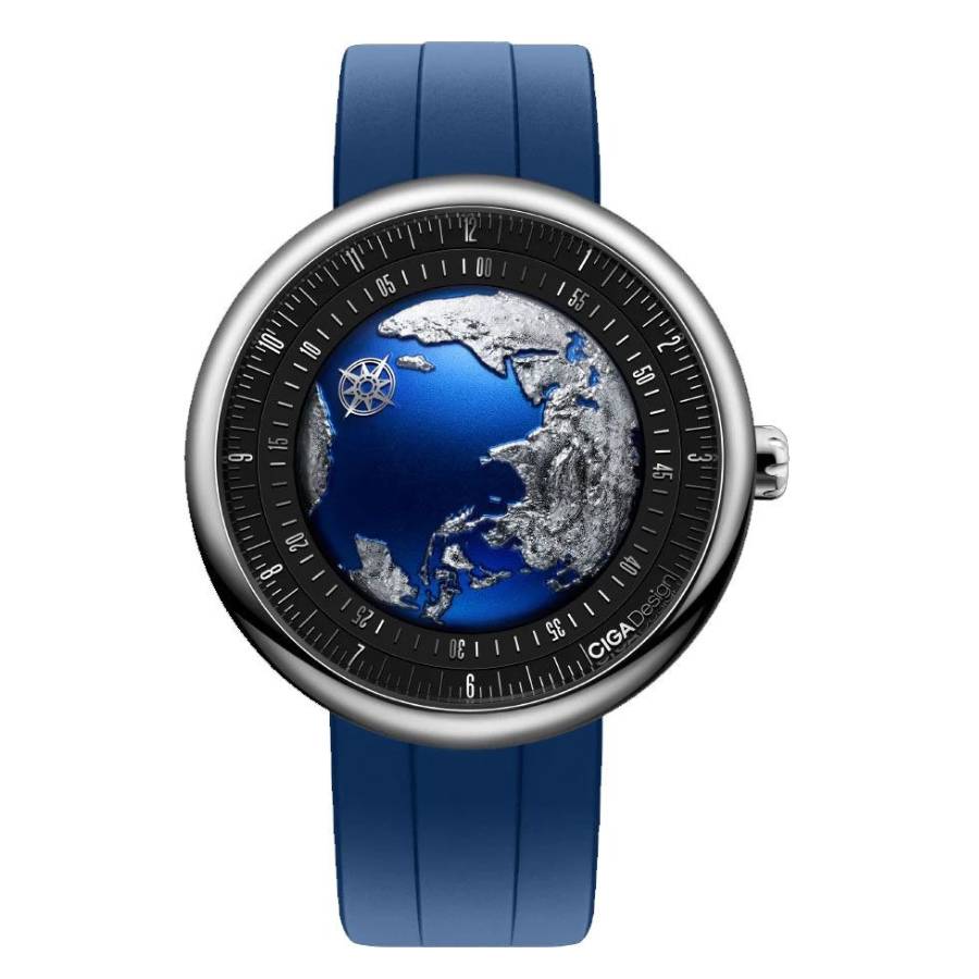 Ciga Design Blue Planet II Automatic Blue Dial Mens Watch U033-TU02-W6U