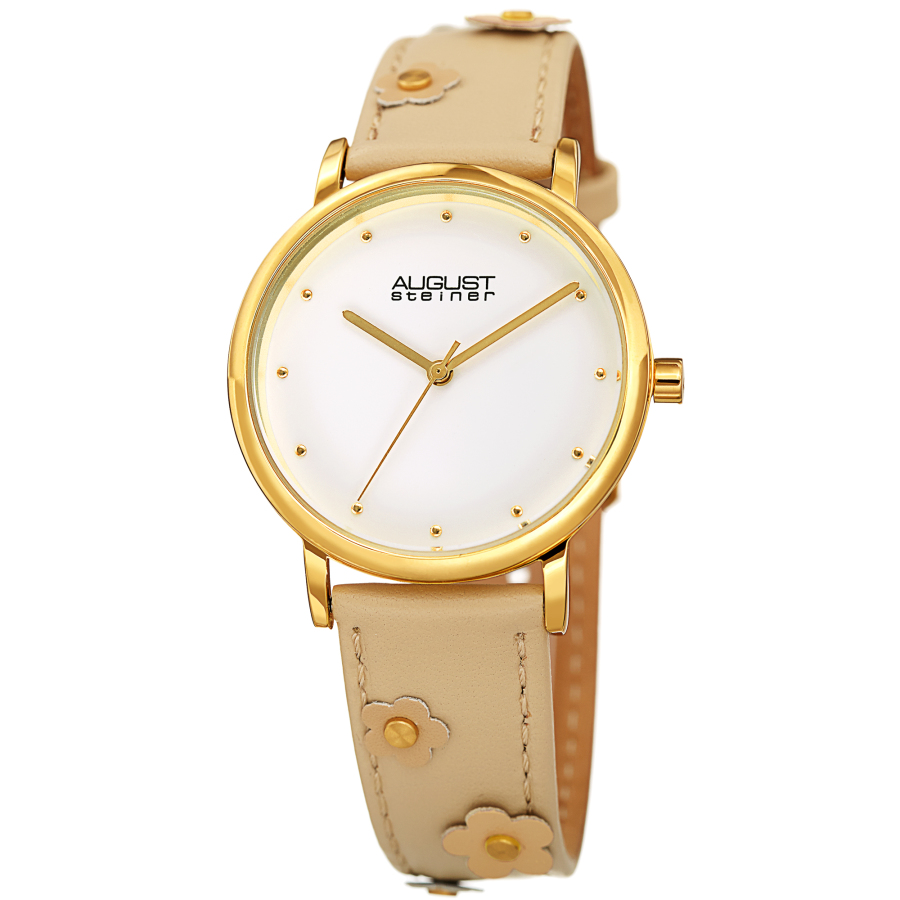 August Steiner Quartz White Dial Ladies Watch AS8260TN 44$