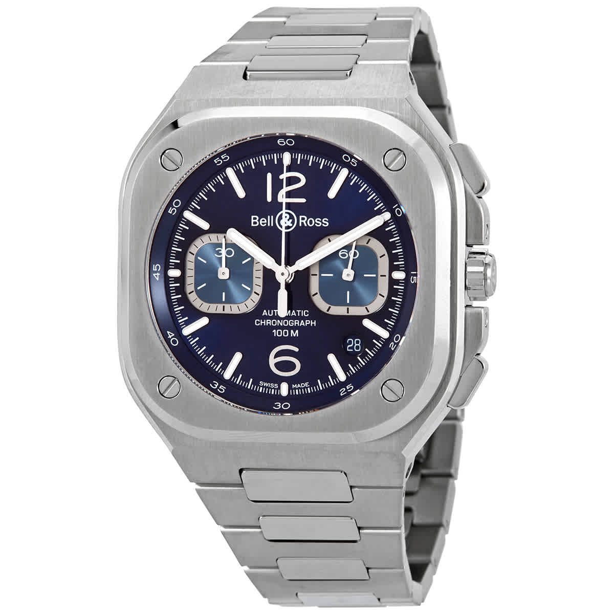 Bell and Ross Chronograph Automatic Blue Dial Mens Watch BR05C-BU-STSST 5250$