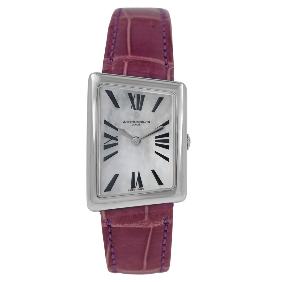 Pre-owned Vacheron Constantin Asymmetrical Mother of Pearl Dial Ladies Watch 1972 25021