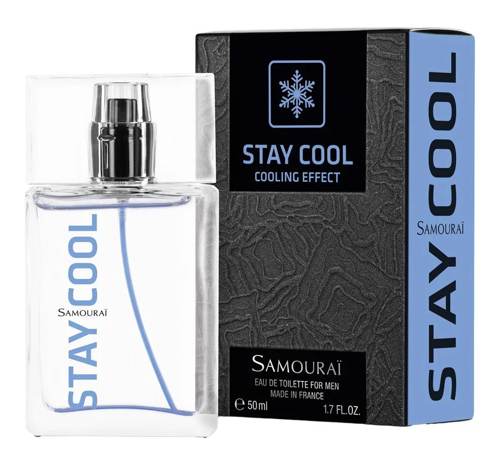 Samourai Mens Stay Cool EDT 1.7 oz Fragrances 7640111505495