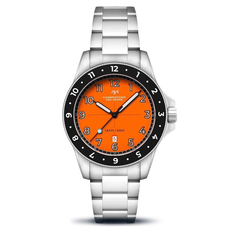 Dominatore Del Mare Bandiera Quartz Orange Dial Mens Watch DD-8020-77 71$
