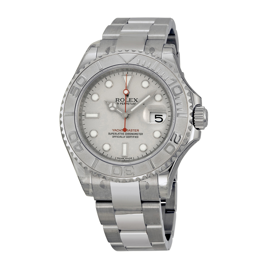 Preowned Rolex YachtMaster Grey Dial Mens Watch 16622GYSO