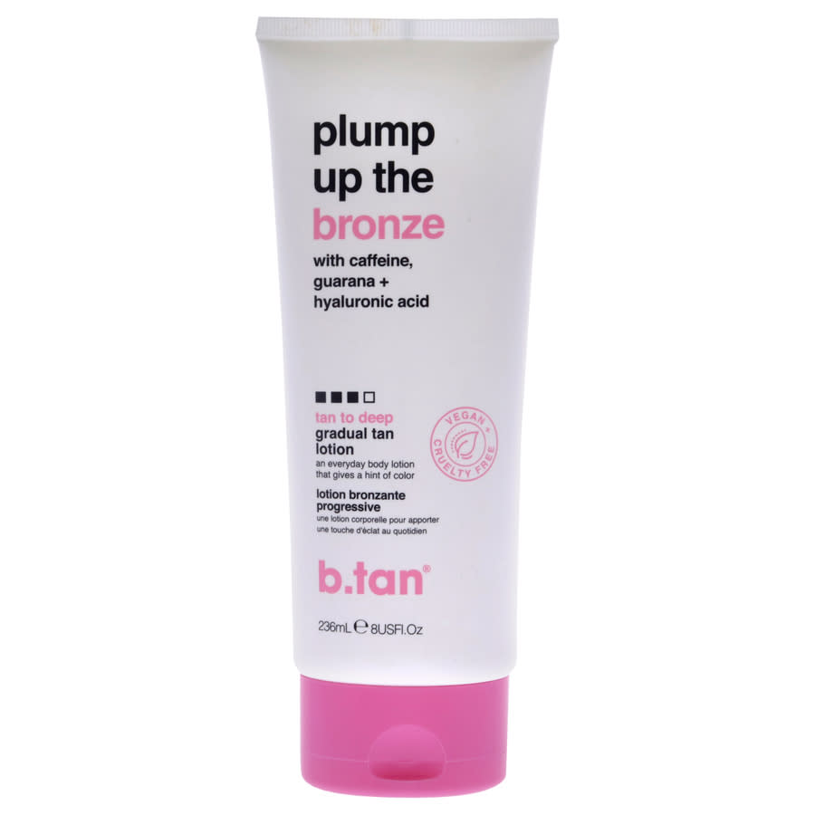 B.Tan Plump Up The Bronze Gradual Tan Lotion 8 oz Tan To Deep Makeup 9347108009681