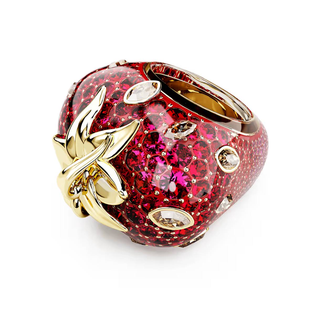 Swarovski Idyllia Strawberry Motif Ring