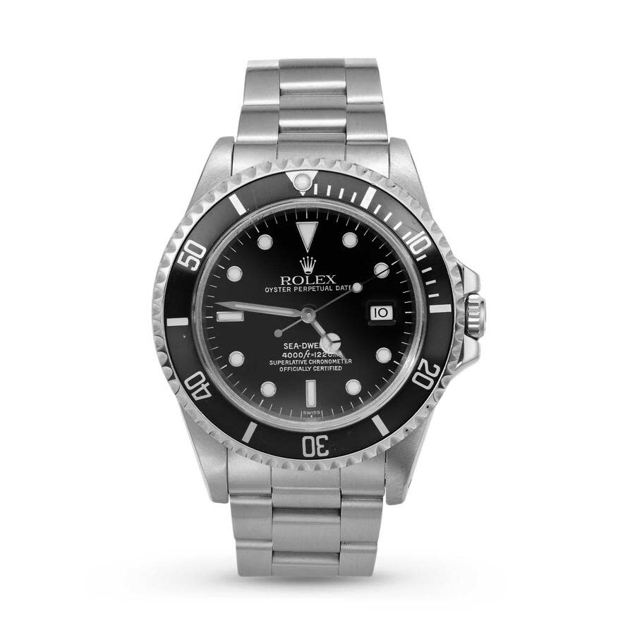 Preowned Rolex SeaDweller Automatic Black Dial Mens Watch 16600 BKSO
