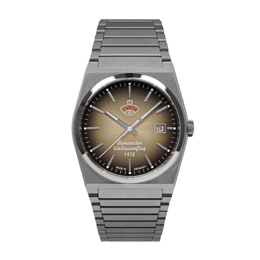 Ruhla Space Control Brown Dial Mens Watch 4660M2